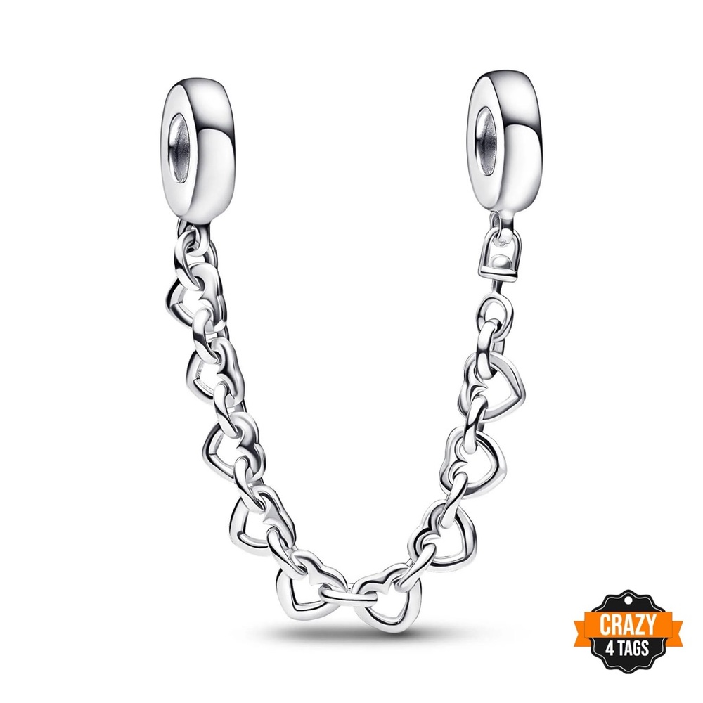 Pandora Silver Heart Chain Bracelet